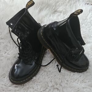 Dr.Marten Black Patent Leather Boots